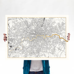Gold Thames London - Catford Creative (A1) Art Map Catford Creative for We Built This City 1