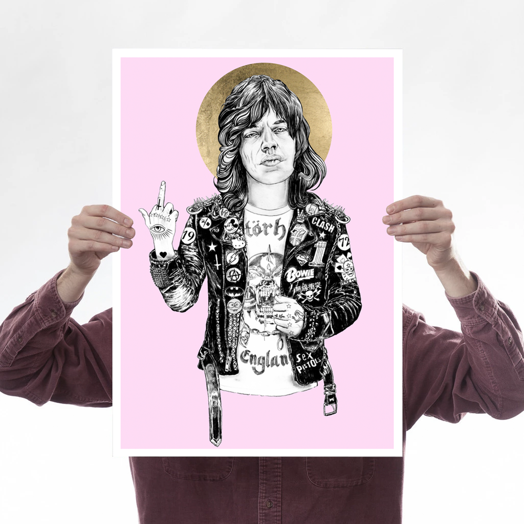 Saint Jagger (Pink) Art Music Rugman for We Built This City 1