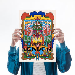 London London London Art Typography Rebecca Strickson for We Built This City 1