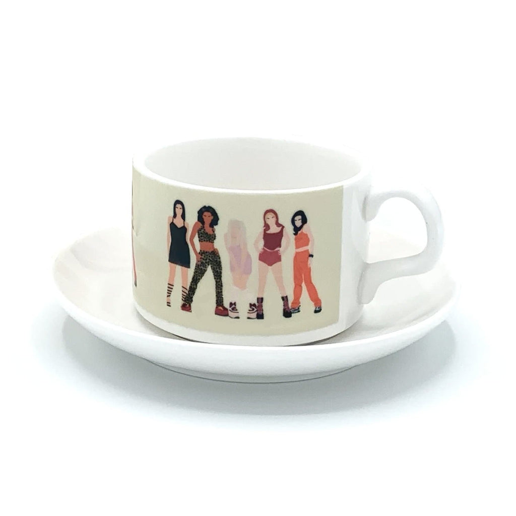 spice girls girl power mug cup saucer 90s for We Built This City 1
